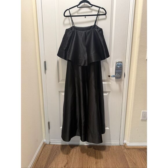 Elliatt Reyna Tiered Maxi Dress in Black wedding Guest Cocktail size S NWT - Picture 7 of 8